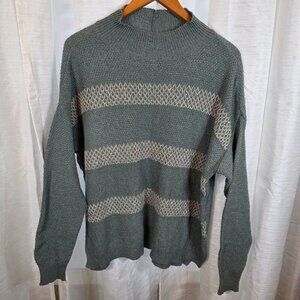 Staccato Woman's Knit Sweater Roomy Fit Mock Neck Size Large